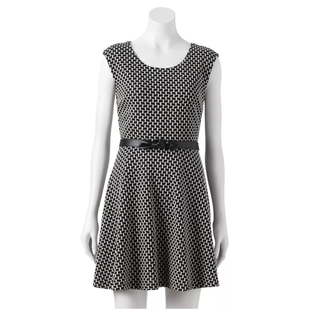 🦋 5/$25 - Candie's Textured Striped Skater Dress for Juniors' size S